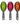 DESLÍA BRIGHT DAY pneumatic brush #pink 1 u